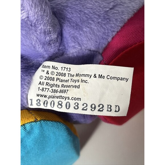 2008 The Mommy & Me 11" Baby Kangaroo Purple Child Learning Stuffed Animal Plush - Picture 7 of 8